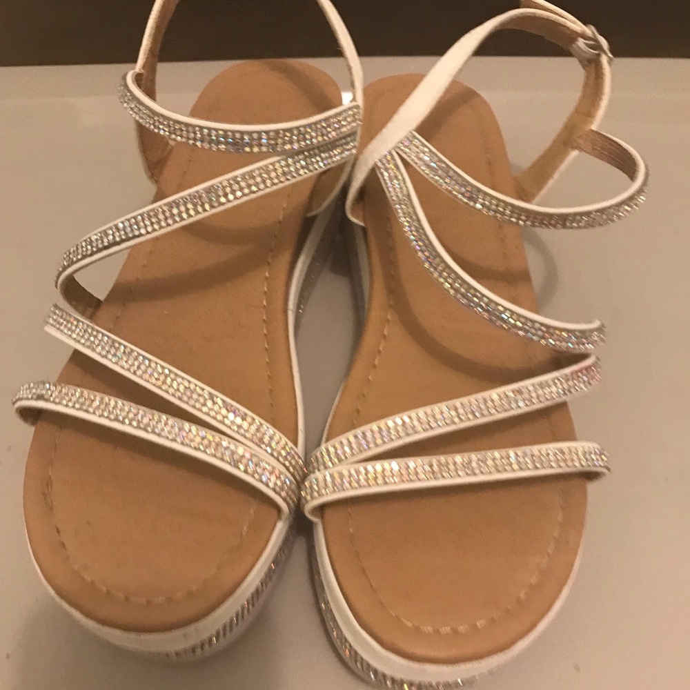Platform Silver Sandals - image 5
